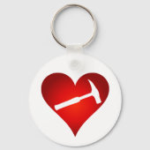 Geologistisch hart en steen Hammer Sleutelhanger (Voorkant)