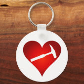 Geologistisch hart en steen Hammer Sleutelhanger (Achterkant)