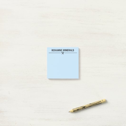 Geologist's Custom Post-it® Notes (Op bureau)