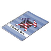 Geologist's Rock Hammer en Amerikaanse vlag Notitieboek (Linkerzijde)