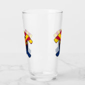 Geologist's Rock Hammer en Arizona Flag Logo Glas (Links)