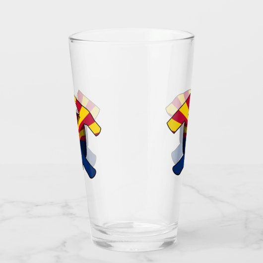 Geologist's Rock Hammer en Arizona Flag Logo Glas (Rechts)