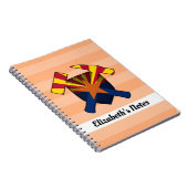 Geologist's Rock Hammer en Arizona Flag Logo Notitieboek (Rechterzijde)