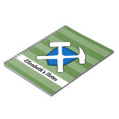 Geologist's Rock Hammer en Schotse Vlag Logo Notitieboek (Linkerzijde)