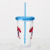 Geologist's Rock Hammer en Union Jack Logo Acryl Drinkbeker (Rechts)