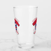 Geologist's Rock Hammer en Union Jack Logo Glas (Links)