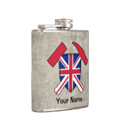 Geologist's Rock Hammer en Union Jack Logo Heupfles (Rechts)