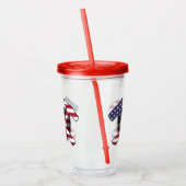 Geologist's Rock Hammer met Amerikaanse vlag Acryl Drinkbeker (Links)