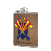 Geologist's Rock Hammer Shield - Arizona Vlag Heupfles (Links)