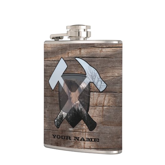 GeoLogist's Rock Hammer Shield- Half Dome Heupfles (Links)