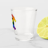 Geologist's Rock Hammer Shield - LGBT Regenboog Vl Shot Glas (Rechts)