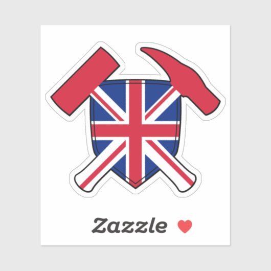 Geologist's Rock Hammers - Britse Unie Vlag Sticker (Vel)