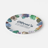 Geology Birthday Rocks Dig Party Papieren Bordje (Gekanteld)