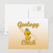 Geology Chick Briefkaart (Voorkant / Achterkant)