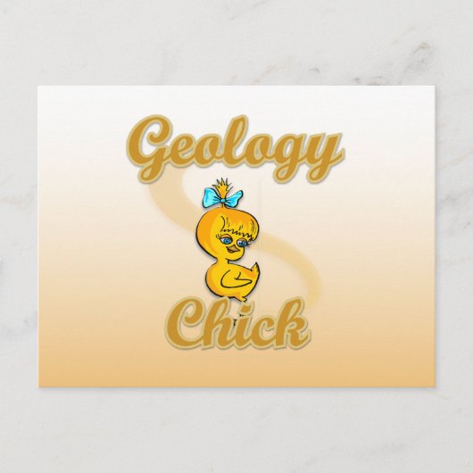 Geology Chick Briefkaart (Voorkant)