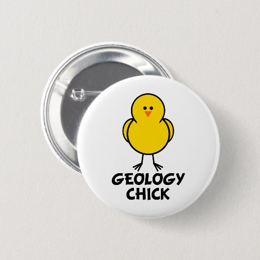 Geology Chick Ronde Button 5,7 Cm (Voorkant /achterkant)