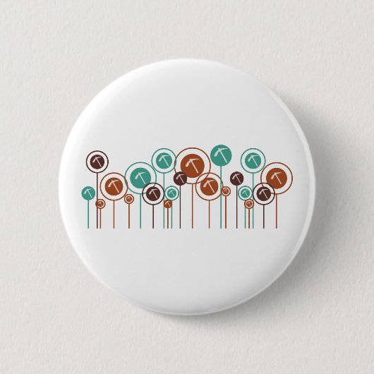 Geology Daisies Ronde Button 5,7 Cm (Voorkant)