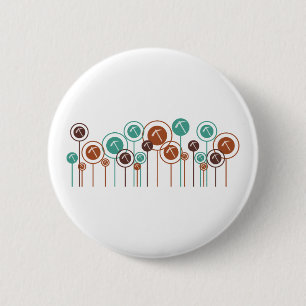 Geology Daisies Ronde Button 5,7 Cm