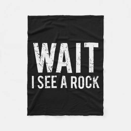 Geology Funny Rock Mineral Collector Humor Gift Te Fleece Deken (Voorkant)