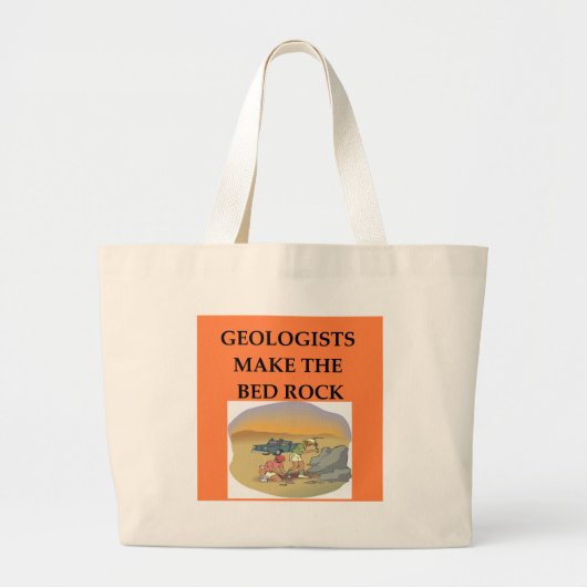 GEOLOGY-geologe cadeaus Grote Tote Bag (Voorkant)