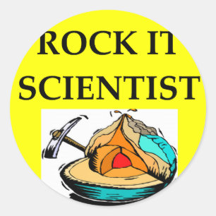 GEOLOGY-geologe cadeaus Ronde Sticker