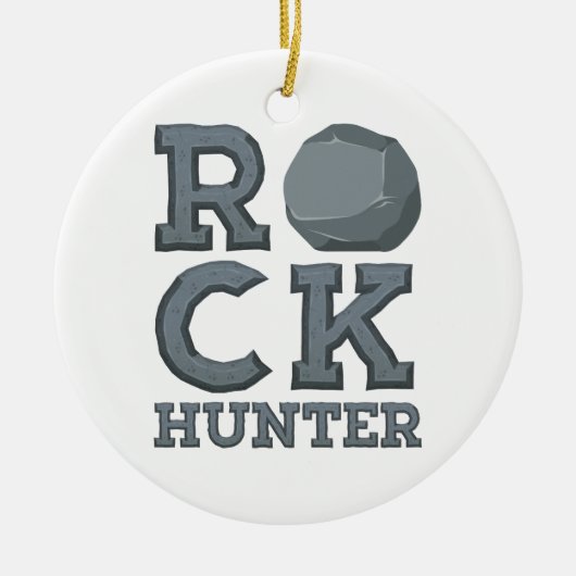 Geology Geologist Rock Hunter Keramisch Ornament (Voorkant)