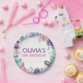 Geology Girl Birthday Rocks Dig Party Papieren Bordje (Feest)