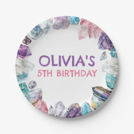 Geology Girl Birthday Rocks Dig Party Papieren Bordje