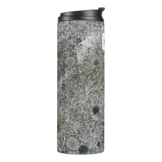 Geology Granite Rock Texture Custom Name Thermosbeker (Gedraaid links)