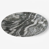 Geology Gray Rock Decorative Feline Pattern Melami Papieren Bordje (Gekanteld)