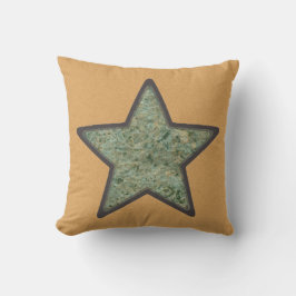 Geology Green Rock Star op aangepaste kleur Buitenkussen