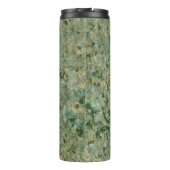 Geology Green Rock Texture Custom Name Thermosbeker (Achterkant)