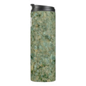 Geology Green Rock Texture Custom Name Thermosbeker (Geroteerd rechts)