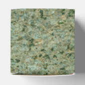 Geology Green Rock Texture Label met elke tekst Bedankdoosjes (Bovenkant)