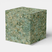 Geology Green Rock Texture Label met elke tekst Bedankdoosjes (Achterkant)