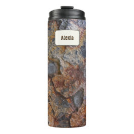 Geology Grungy Rock Texture Custom Name Thermosbeker
