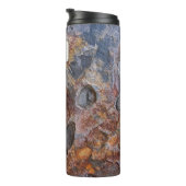 Geology Grungy Rock Texture Custom Name Thermosbeker (Geroteerd rechts)
