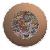 Geology Grungy Sedemantary Rock Texture Keramische Knop (Voorkant)