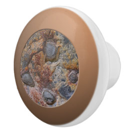 Geology Grungy Sedemantary Rock Texture Keramische Knop