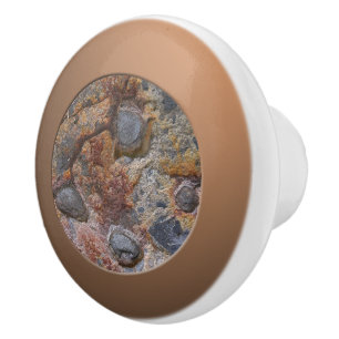 Geology Grungy Sedemantary Rock Texture Keramische Knop