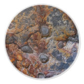 Geology Grungy Sedemantary Rock Texture Keramische Knop (Voorkant)