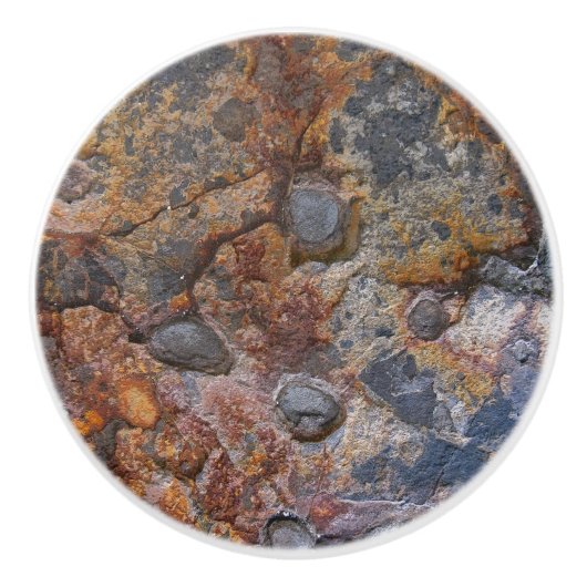 Geology Grungy Sedemantary Rock Texture Keramische Knop (Voorkant)