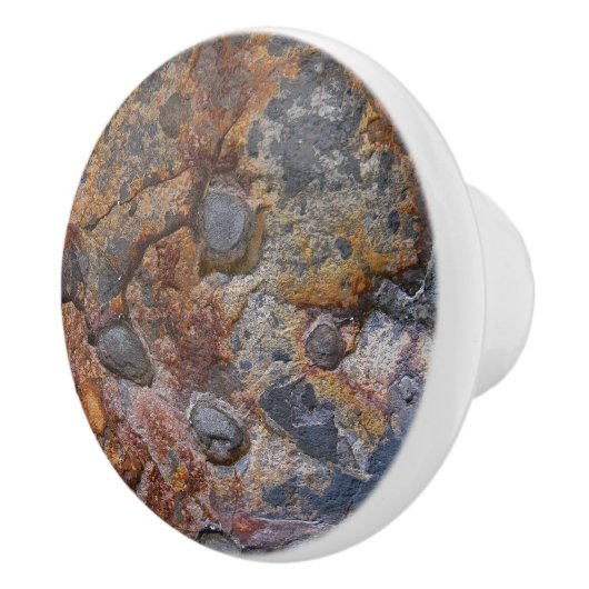 Geology Grungy Sedemantary Rock Texture Keramische Knop (Rechts)