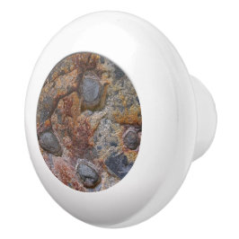 Geology Grungy Sedemantary Rock Texture Keramische Knop