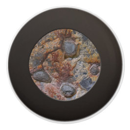 Geology Grungy Sedemantary Rock Texture Keramische Knop