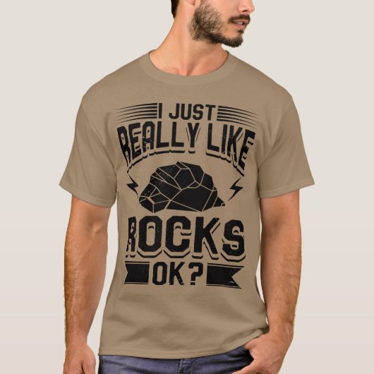 Geology I Just Really Like Rocks girl T-shirt (Voorkant)