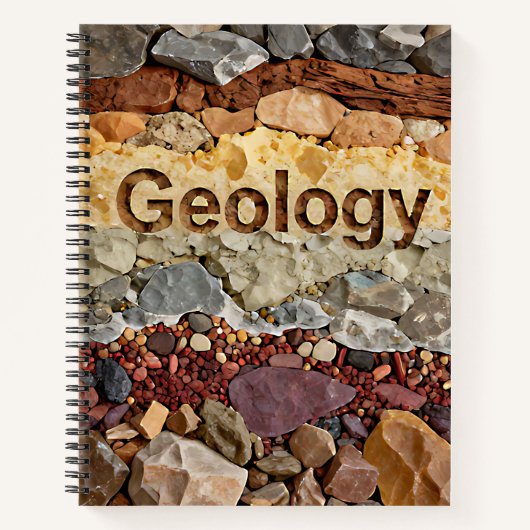 Geology Layered Rocks Earth Science Personalized Notitieboek (Voorkant)