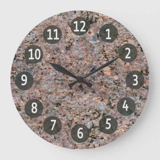 Geology Natuur Photo Rock Texture Grote Klok (Voorkant)