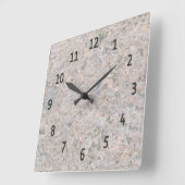 Geology Natuur Photo Rock Texture Vierkante Klok (Hoek)