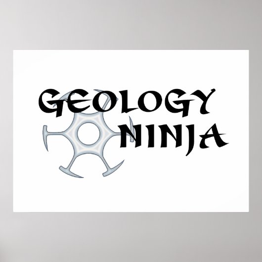 Geology Ninja Poster (Voorkant)